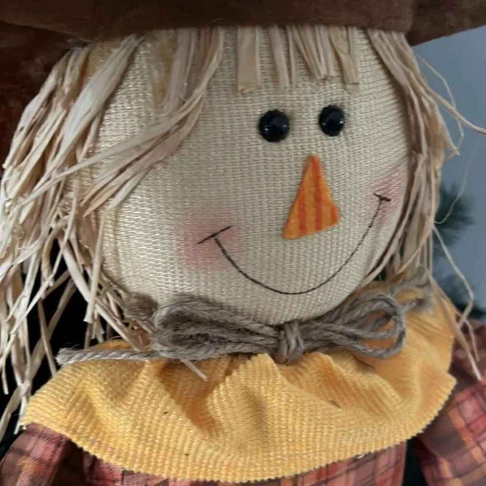 Autumnal Scarecrow Decoration For Tabletop Use- 22” by 15”